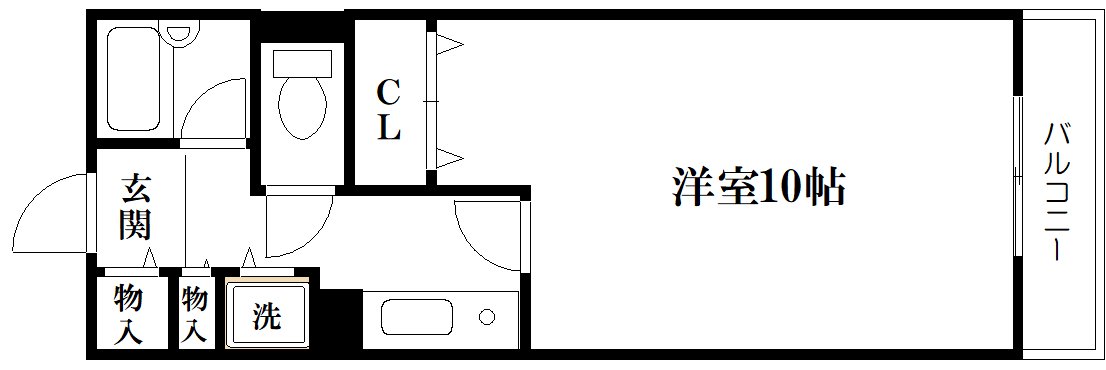 コンチネンタル太子橋の間取り