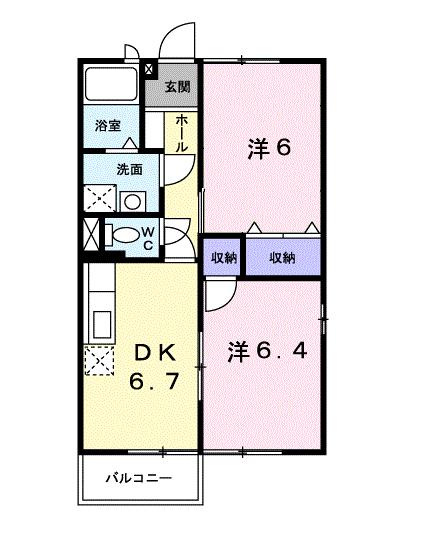 香川県三豊市高瀬町新名（アパート）の賃貸物件の間取り