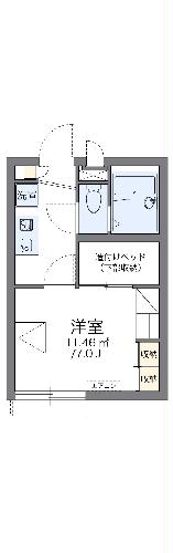 【レオパレス白糸橋の間取り】