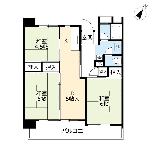 ＵＲ新下関の間取り