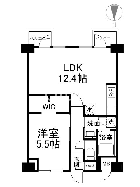 サンフローラ三条大宮の間取り