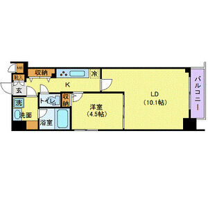 中央区日本橋大伝馬町のマンションの間取り