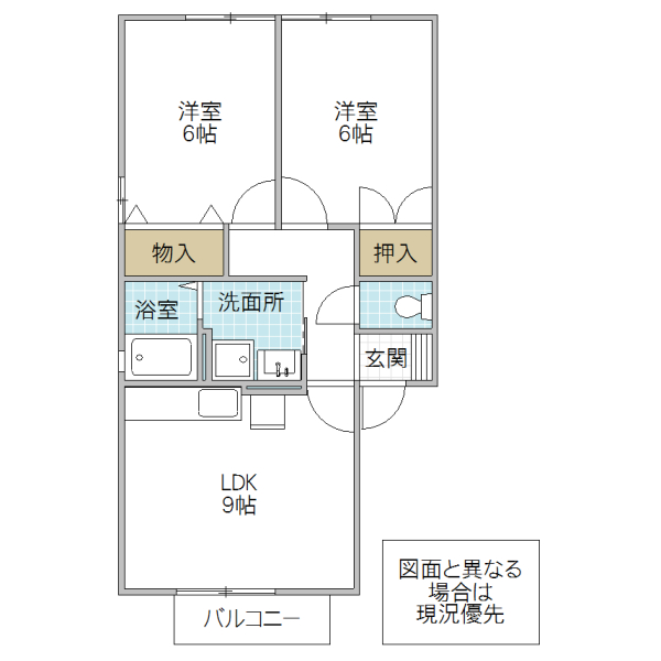 【エスポワールの間取り】