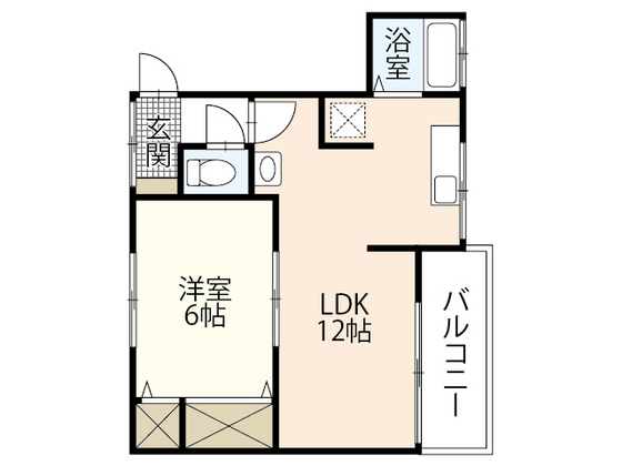 広島市中区猫屋町のマンションの間取り