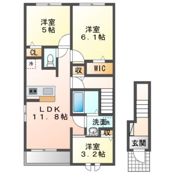 クレメントの間取り