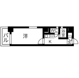 名古屋市熱田区金山町のマンションの間取り