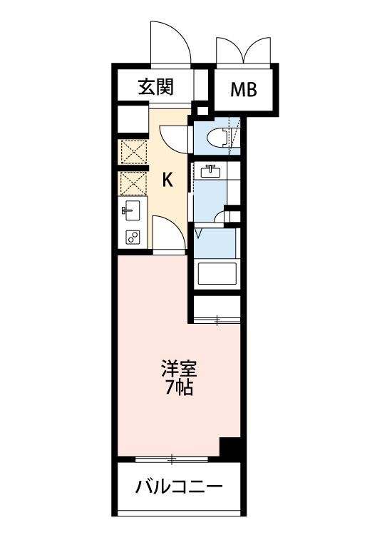 千葉市美浜区高洲のマンションの間取り