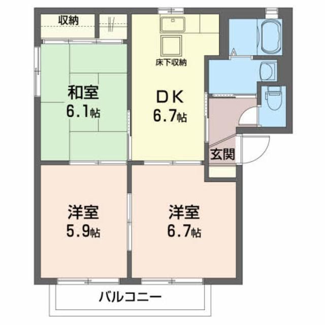 パステール　ハウスＡの間取り