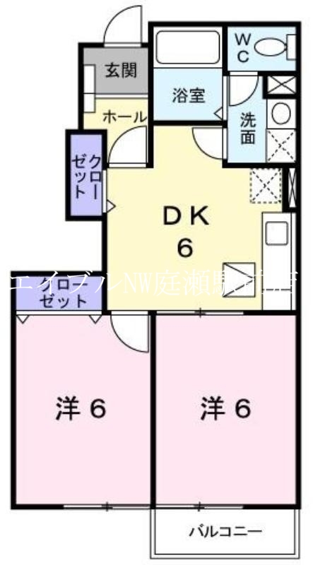 ポポラーレ　リヴの間取り