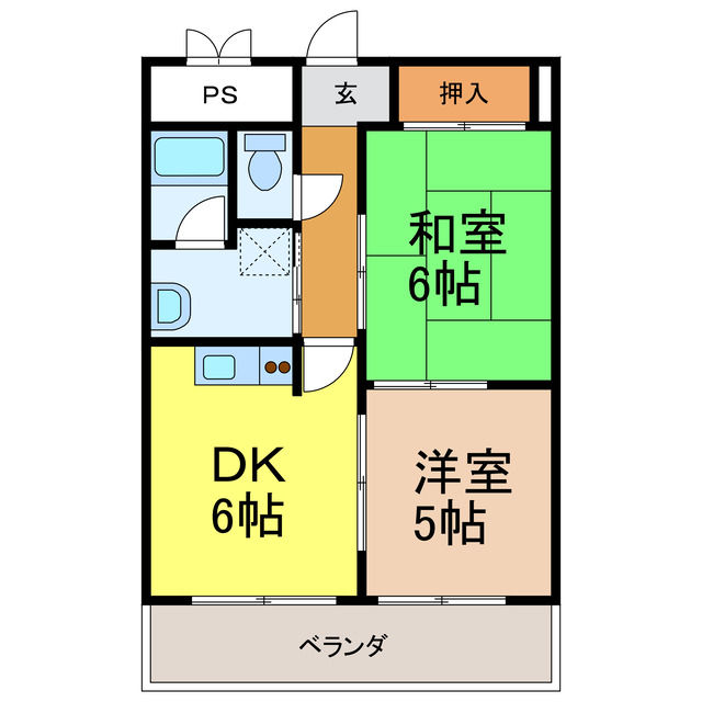 サングリートハイツの間取り