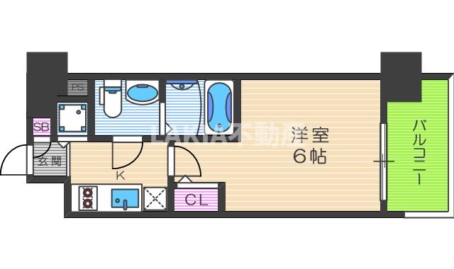 エスリード京橋桜ノ宮公園の間取り