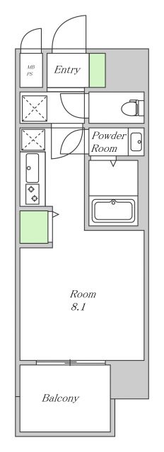 セレニテ十三ミラクの間取り