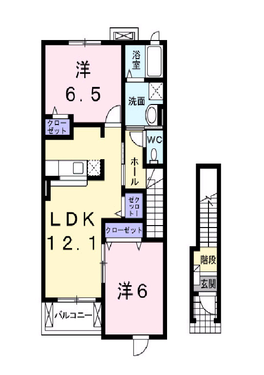 シェーネ・パラッツオＣの間取り