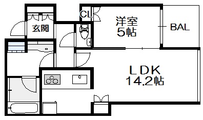 クラッシィタワー淀屋橋の間取り