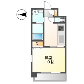 名古屋市中村区元中村町のマンションの間取り