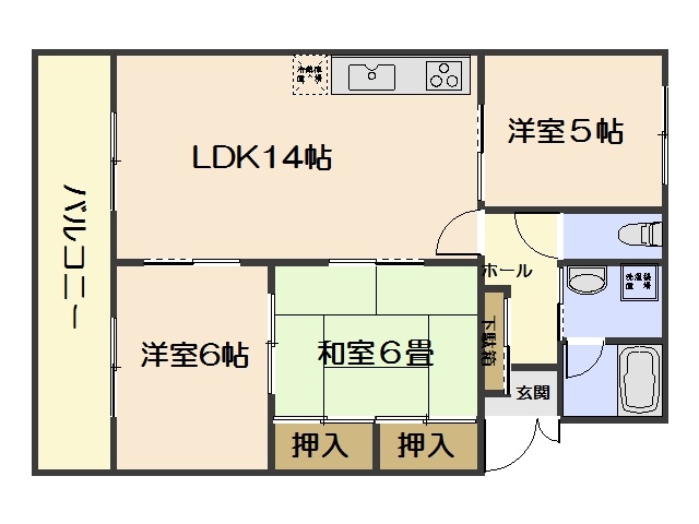 マンション美咲の間取り