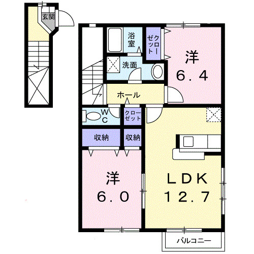 スリーエムＡの間取り