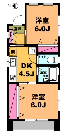 月村マンションNo.24の間取り写真