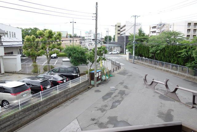 【松戸市新松戸北のアパートの眺望】