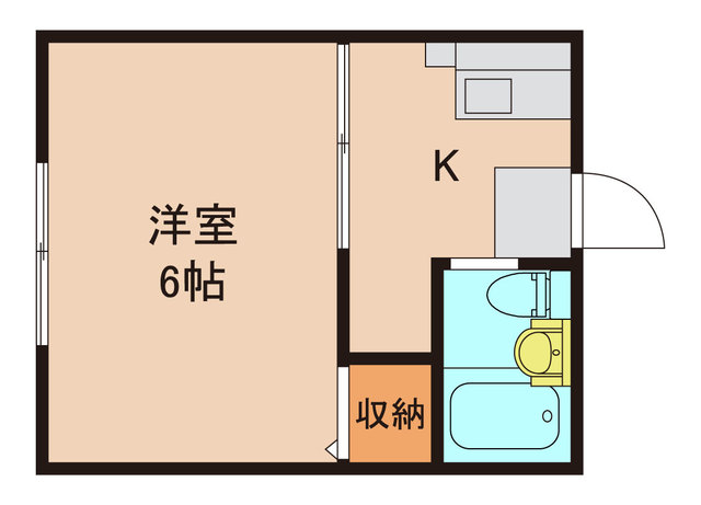 松戸市新松戸北のアパートの間取り