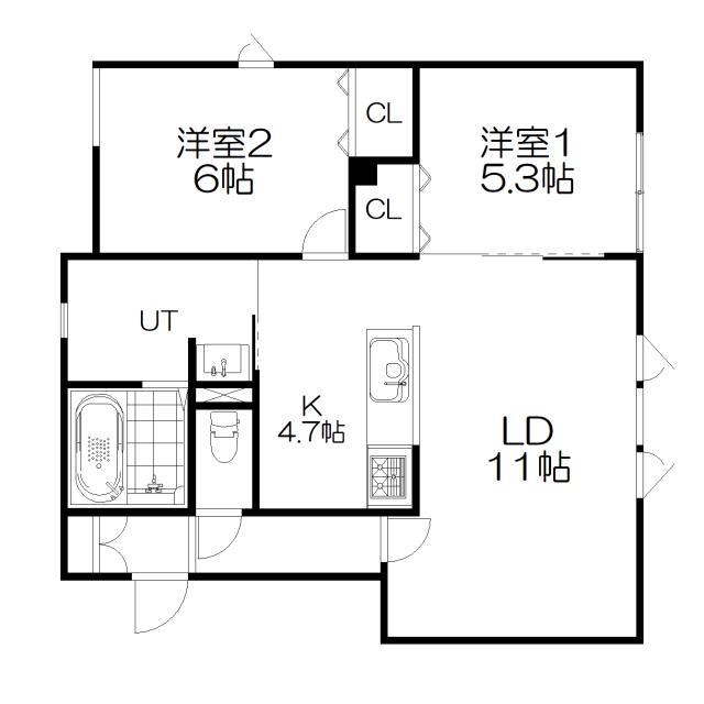 ハスコート東町Ａの間取り