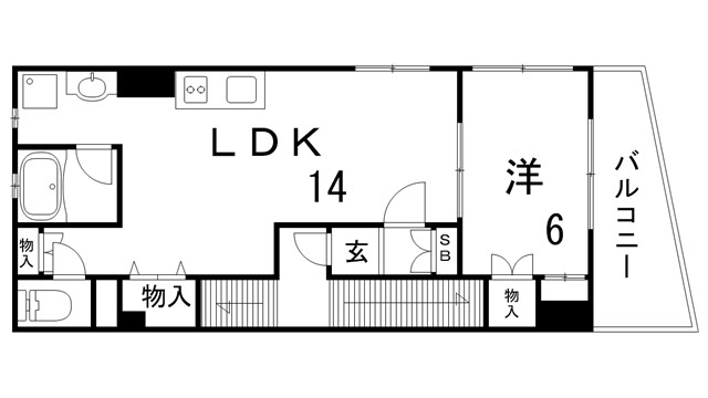 フォルム坂口通の間取り