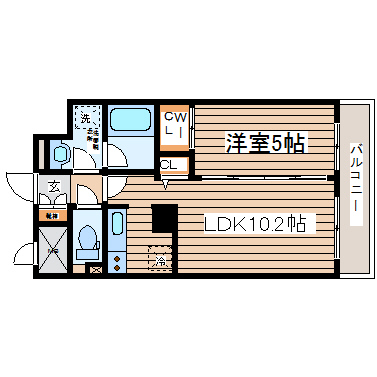 MFPRコート晩翠通りの間取り