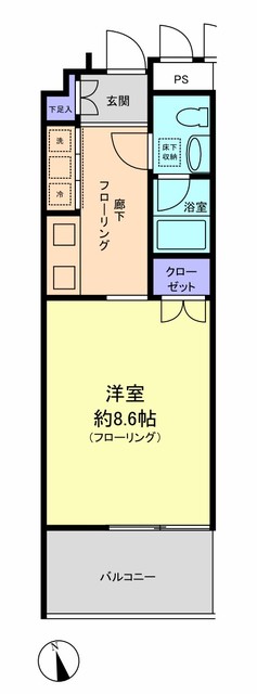 プレルーディオ越谷の間取り