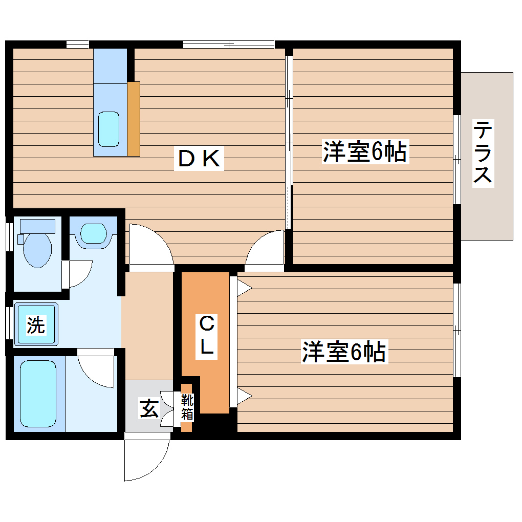 アスコット八木山南の間取り