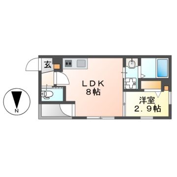 メイクス志賀本通の間取り