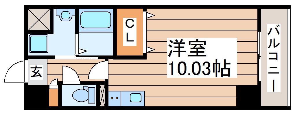 クオーレ薬師堂の間取り