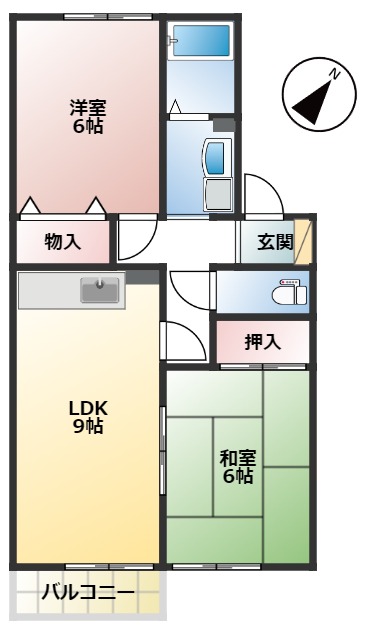 イーストヒルズ雅の間取り