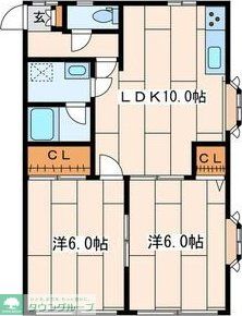 茅ヶ崎市高田のアパートの間取り