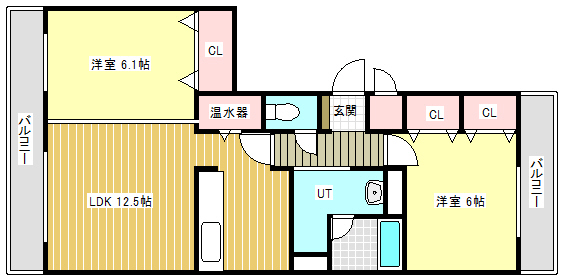 ハピオ壱番館の間取り