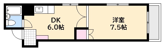 広島市西区横川町のマンションの間取り