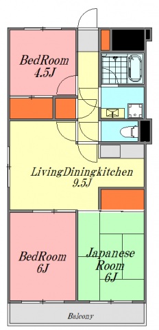 廿日市市串戸のマンションの間取り