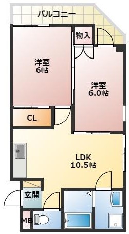 ファルコ中央の間取り