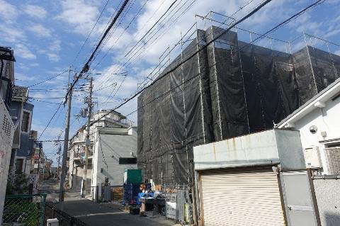 居室・リビング　建築中