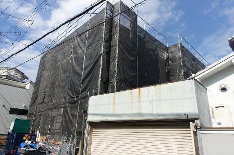 居室・リビング　建築中