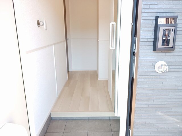玄関　収納もある玄関です