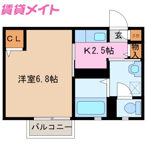 カンティークの間取り写真