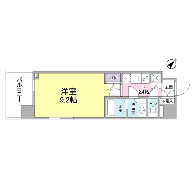 ＪＲ山手線 日暮里駅 徒歩6分 8階建 築14年の間取り写真