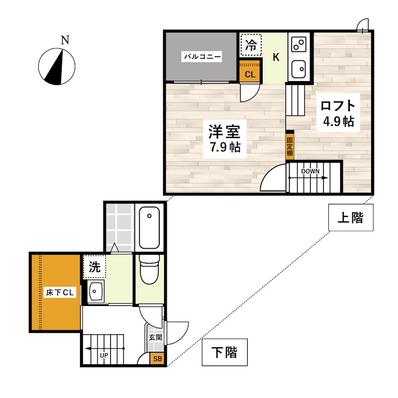 ADC帯山の間取り写真