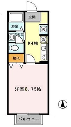 セジュール１１５の間取り