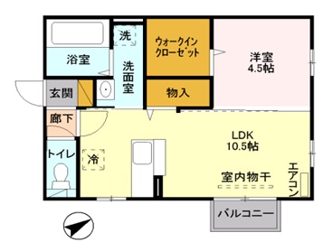 ＪＲ羽越本線 村上駅 徒歩34分 2階建 築17年の間取り写真