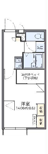 レオパレスワイズドルチェの間取り