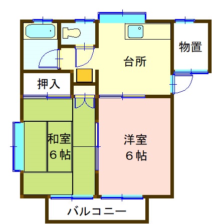 コーポ西舘の間取り