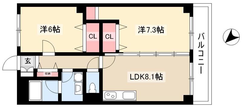 ファミール菱池の間取り