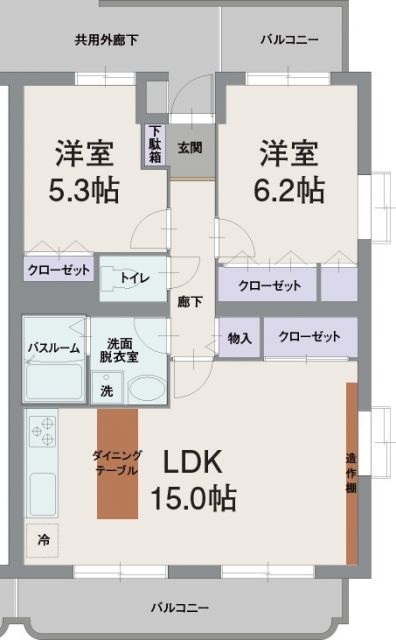 アウローラ桜堤の間取り