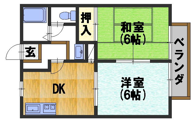 ヴェルデハイムの間取り